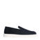 Manfield suède loafers donkerblauw