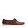 Manfield leren bootschoenen cognac