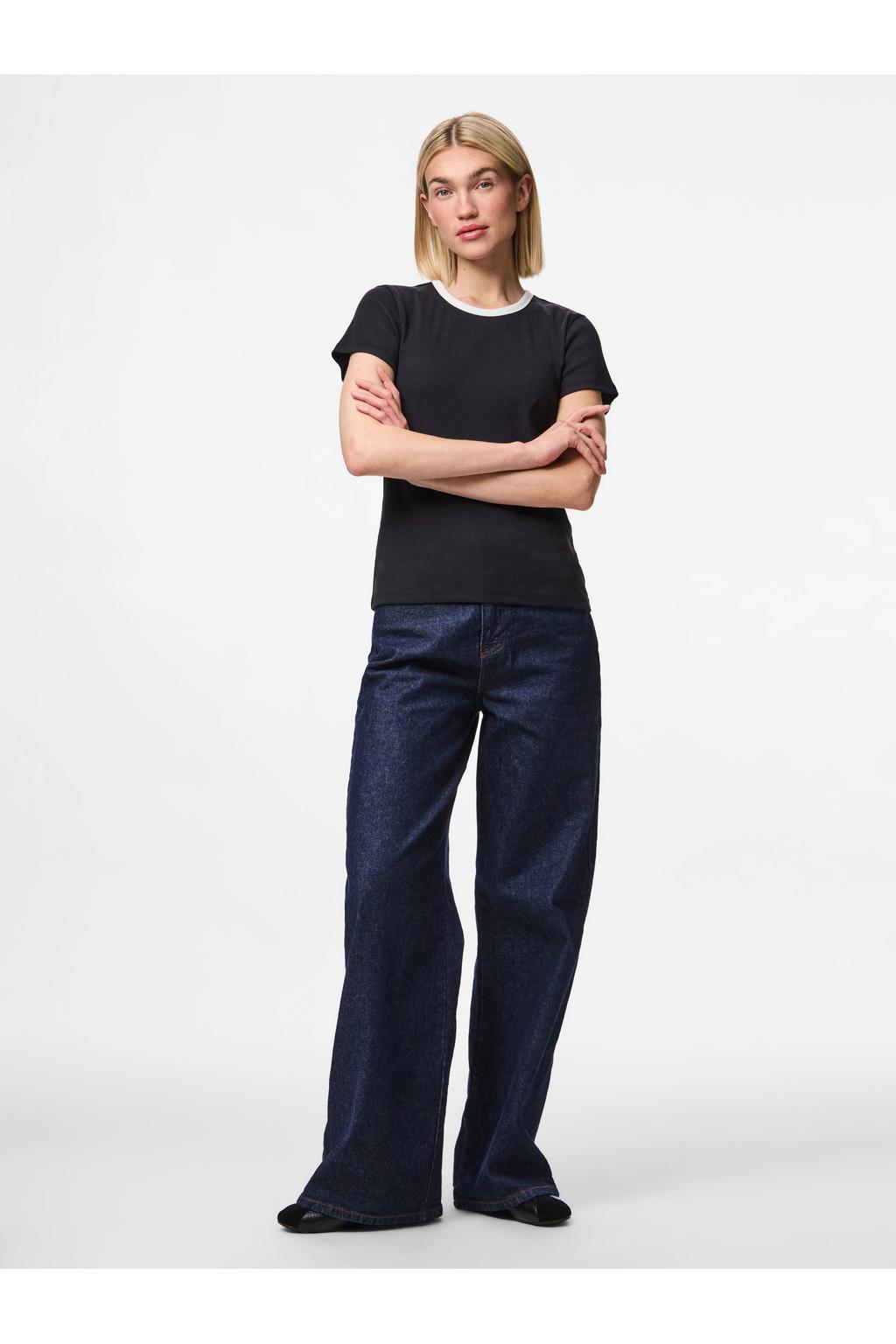 PIECES T-shirt zwart
