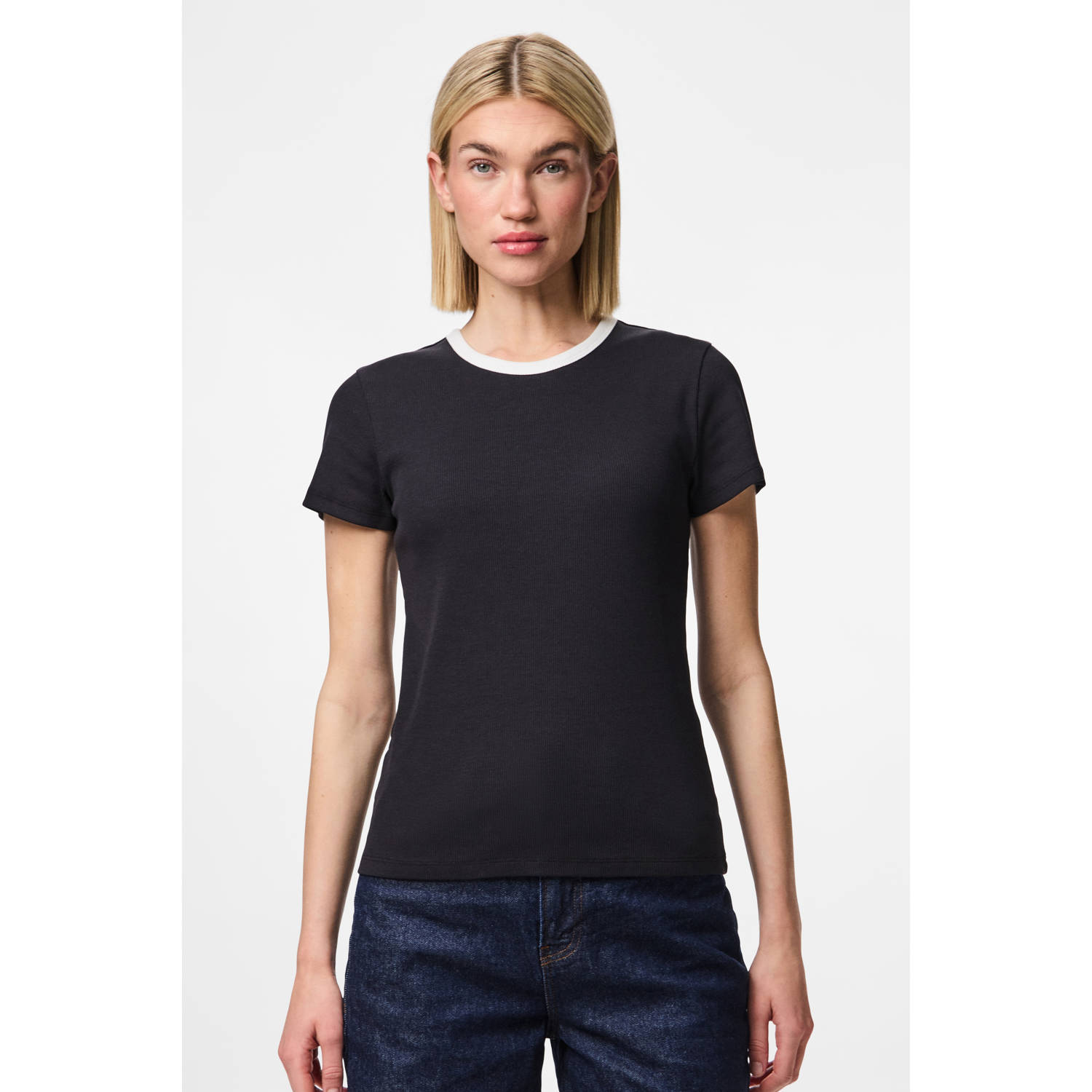 Pieces Shirt met korte mouwen PCMAY SS TEE NOOS BC