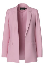 thumbnail: Lichtroze dames PIECES oversized blazer van polyester met effen, lange mouwen, reverskraag en knoopsluiting