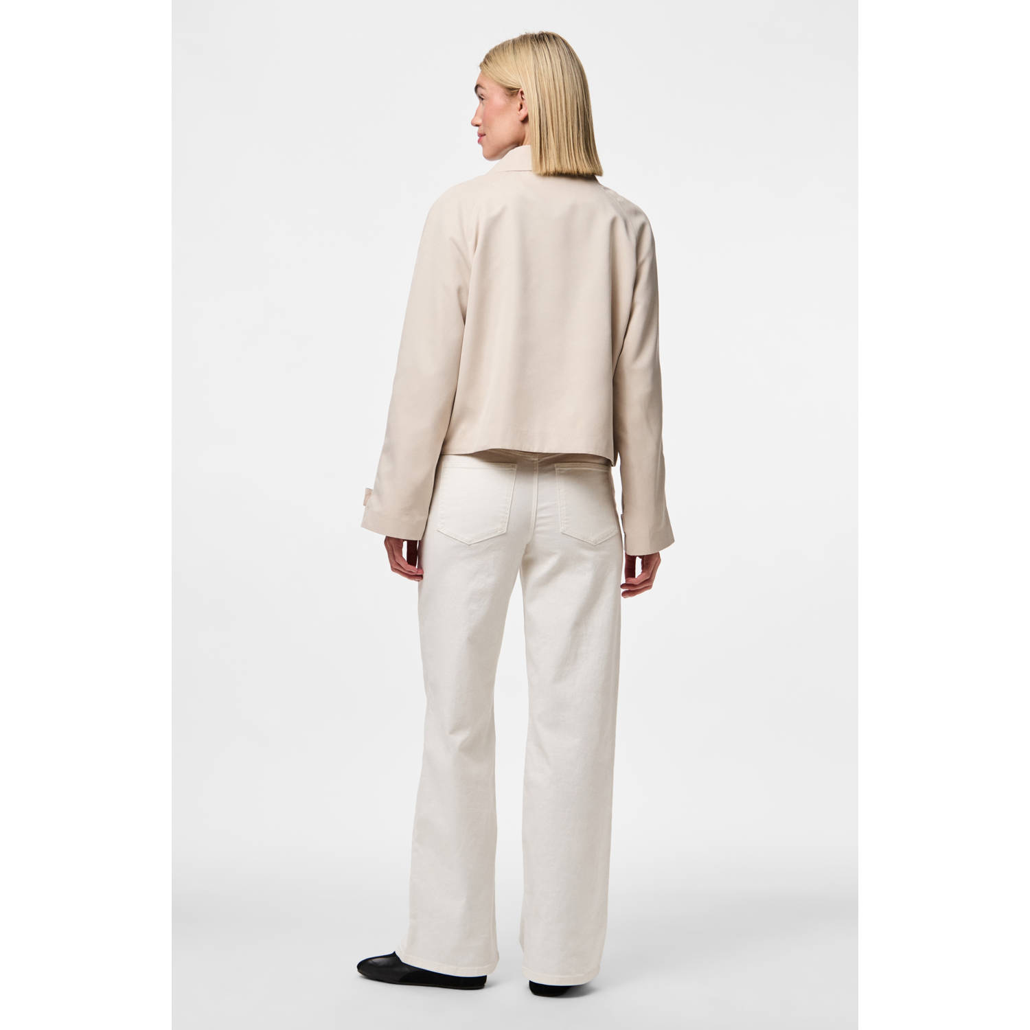PIECES trenchcoat zand