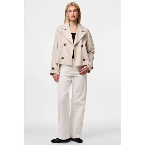PIECES trenchcoat zand afbeelding