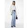 PIECES high waist wide leg jeans light blue denim