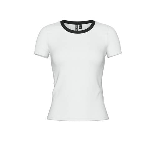 PIECES T-shirt wit afbeelding