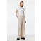 PIECES straight high waist broek beige