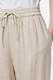 thumbnail: PIECES straight high waist broek beige