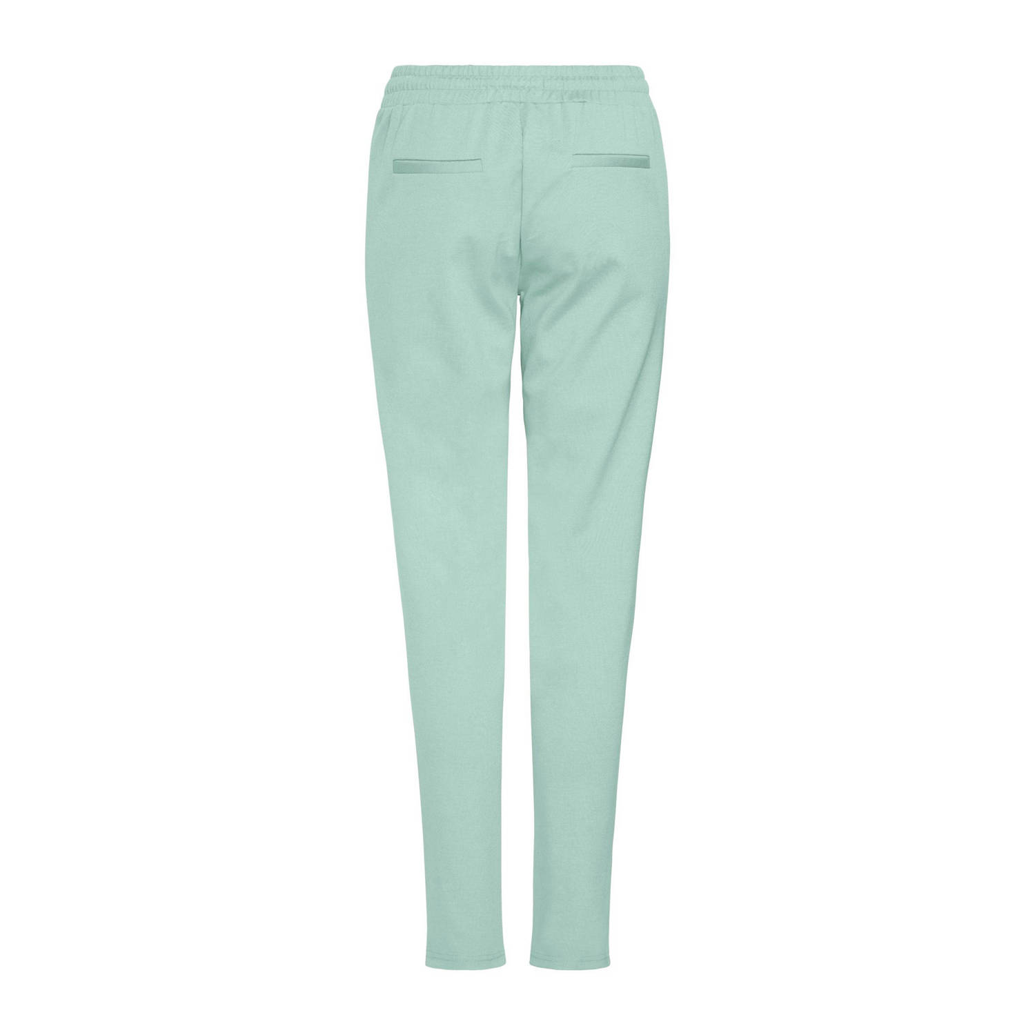 ICHI jersey regular waist casual broek mintgroen