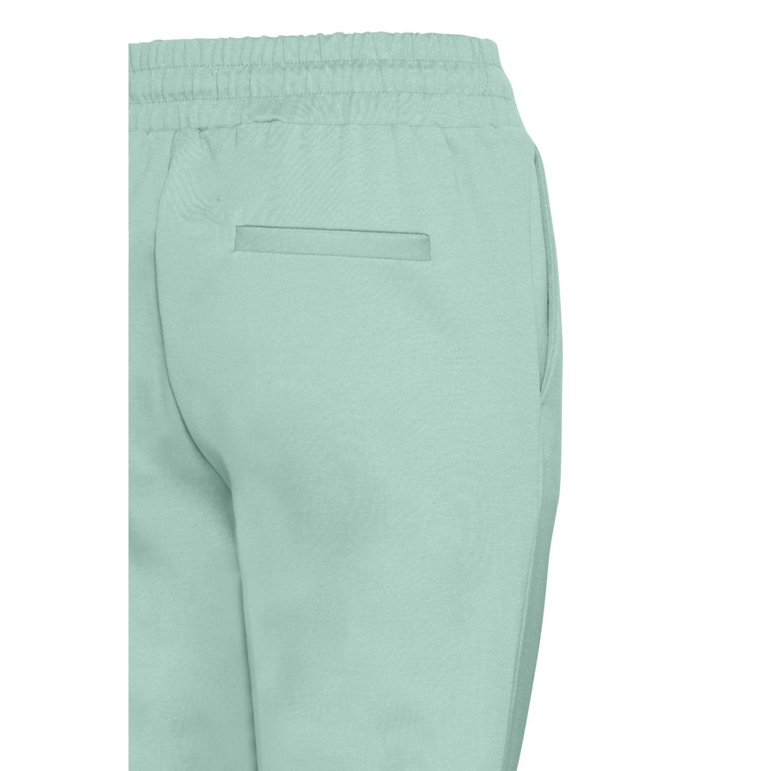 ICHI jersey regular waist casual broek mintgroen