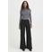 ICHI wide leg jeans black denim