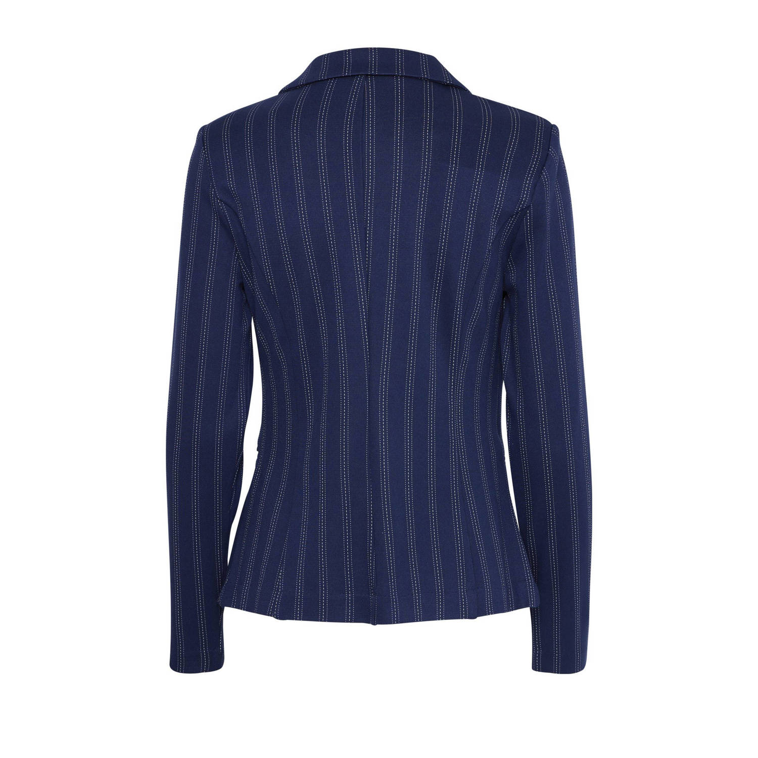 ICHI getailleerde blazer donkerblauw