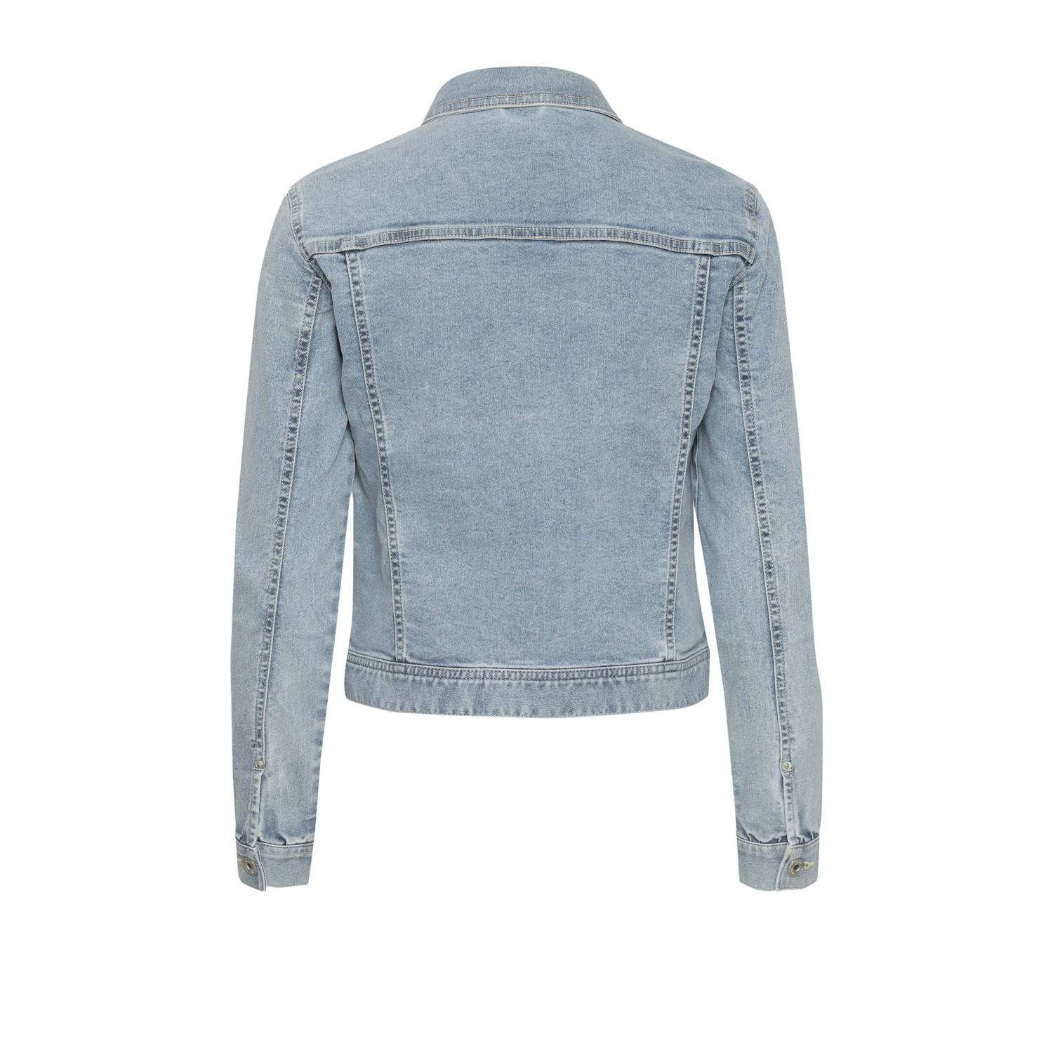 ICHI spijkerjas light blue denim