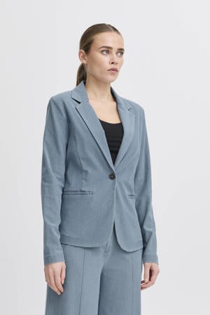 regular blazer light blue denim