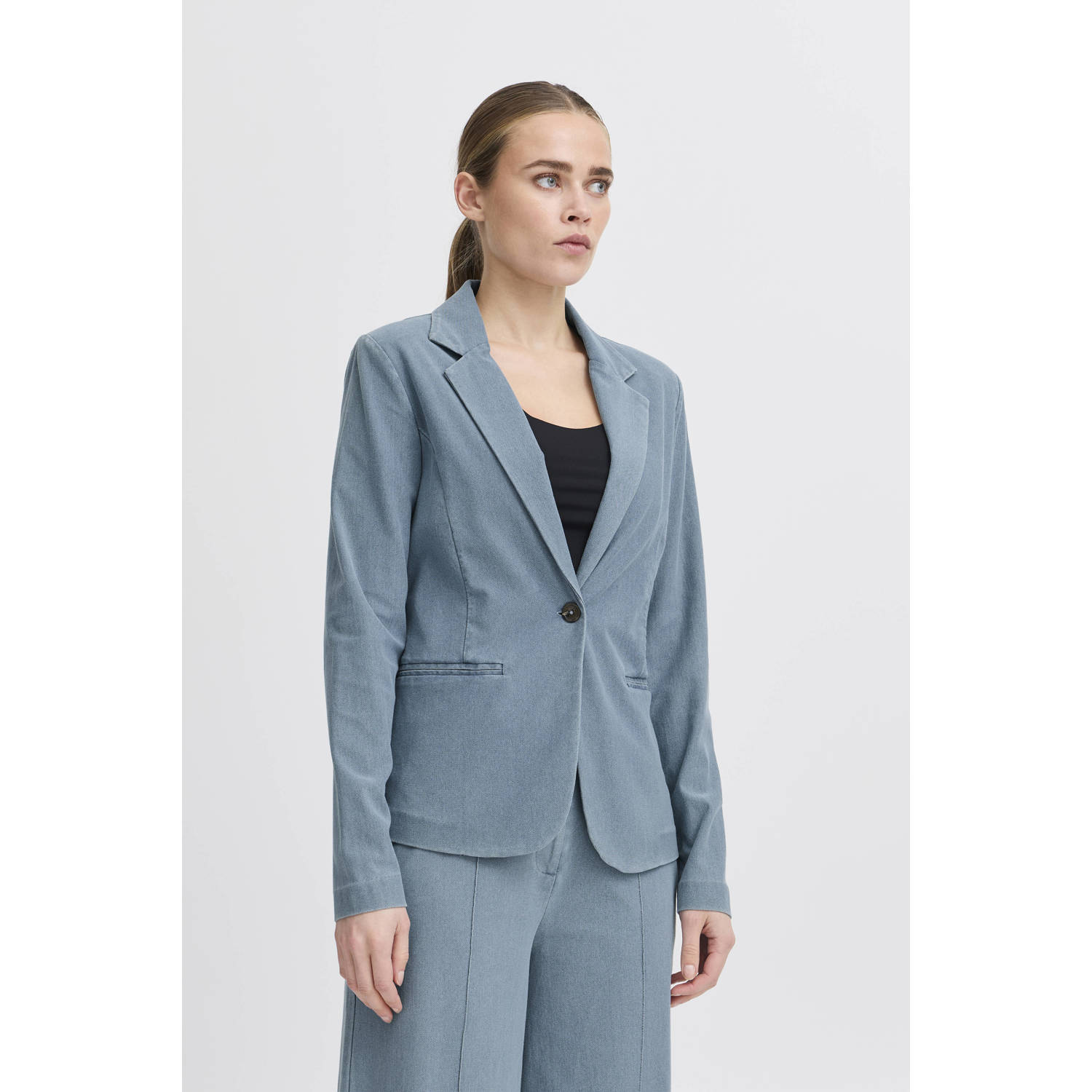 Ichi Blazer met paspelzakken model 'KATE'