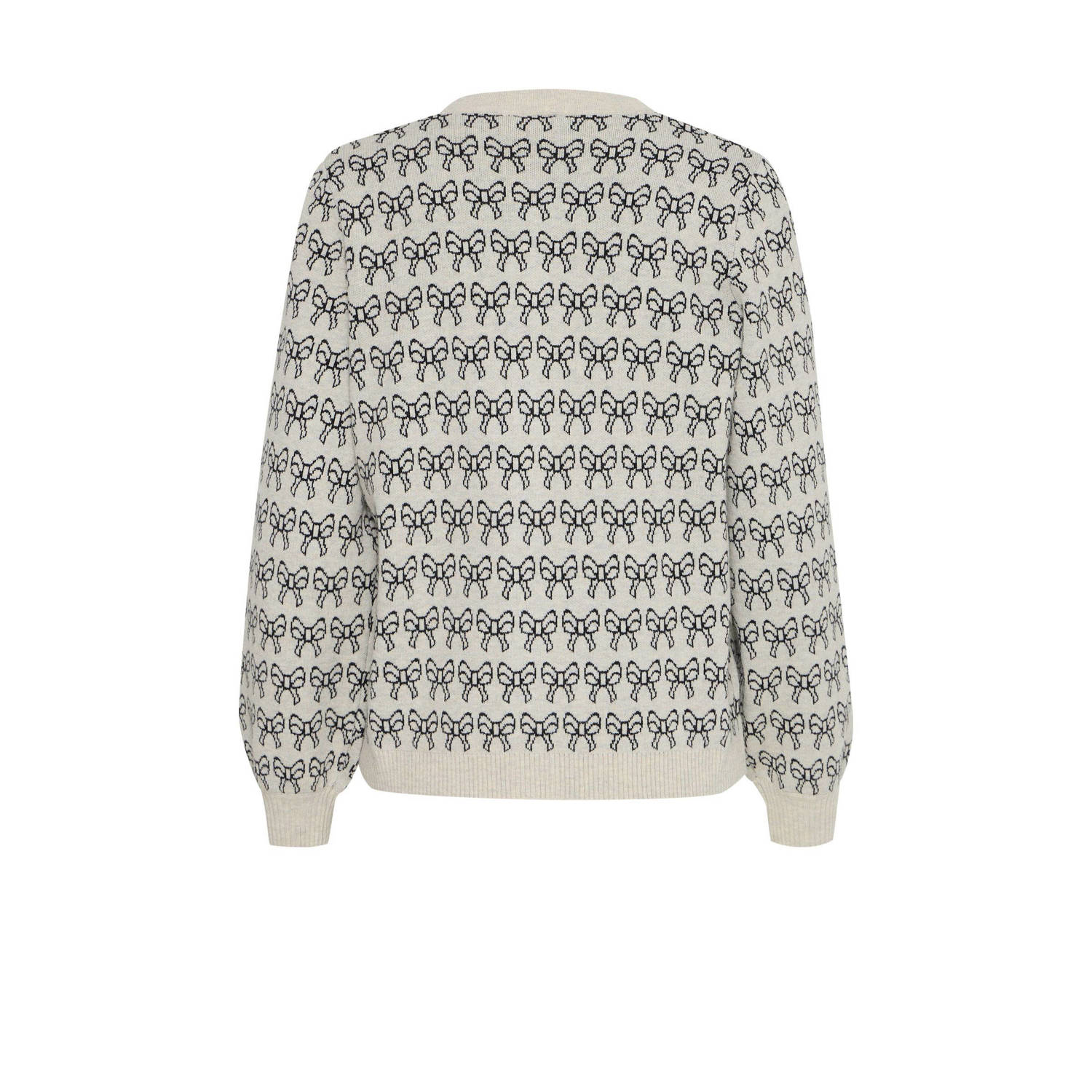 ICHI gebreid vest zwart