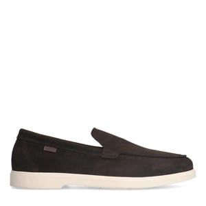 suède loafers bruin