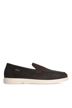 suède loafers bruin