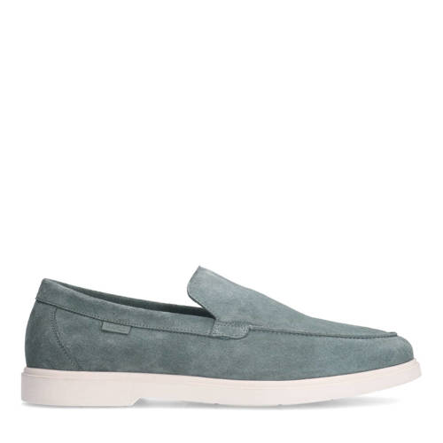Manfield suède loafers blauw afbeelding