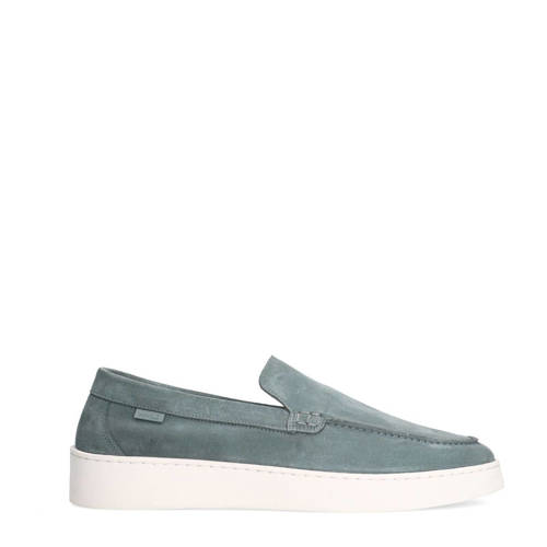 Manfield suède loafers blauw afbeelding