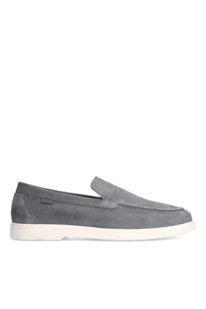 suède loafers grijs