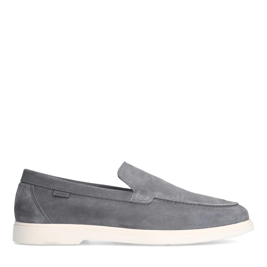 Grijze heren Manfield suède loafers