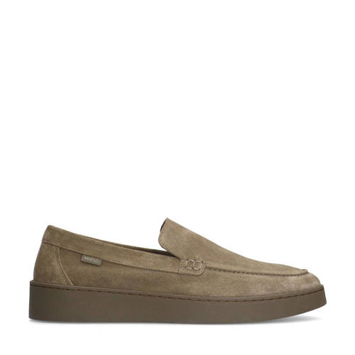 Manfield suède loafers taupe afbeelding