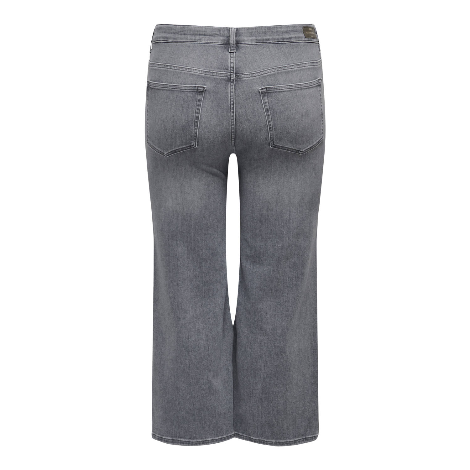 ONLY CARMAKOMA high waist wide cropped leg jeans grijs