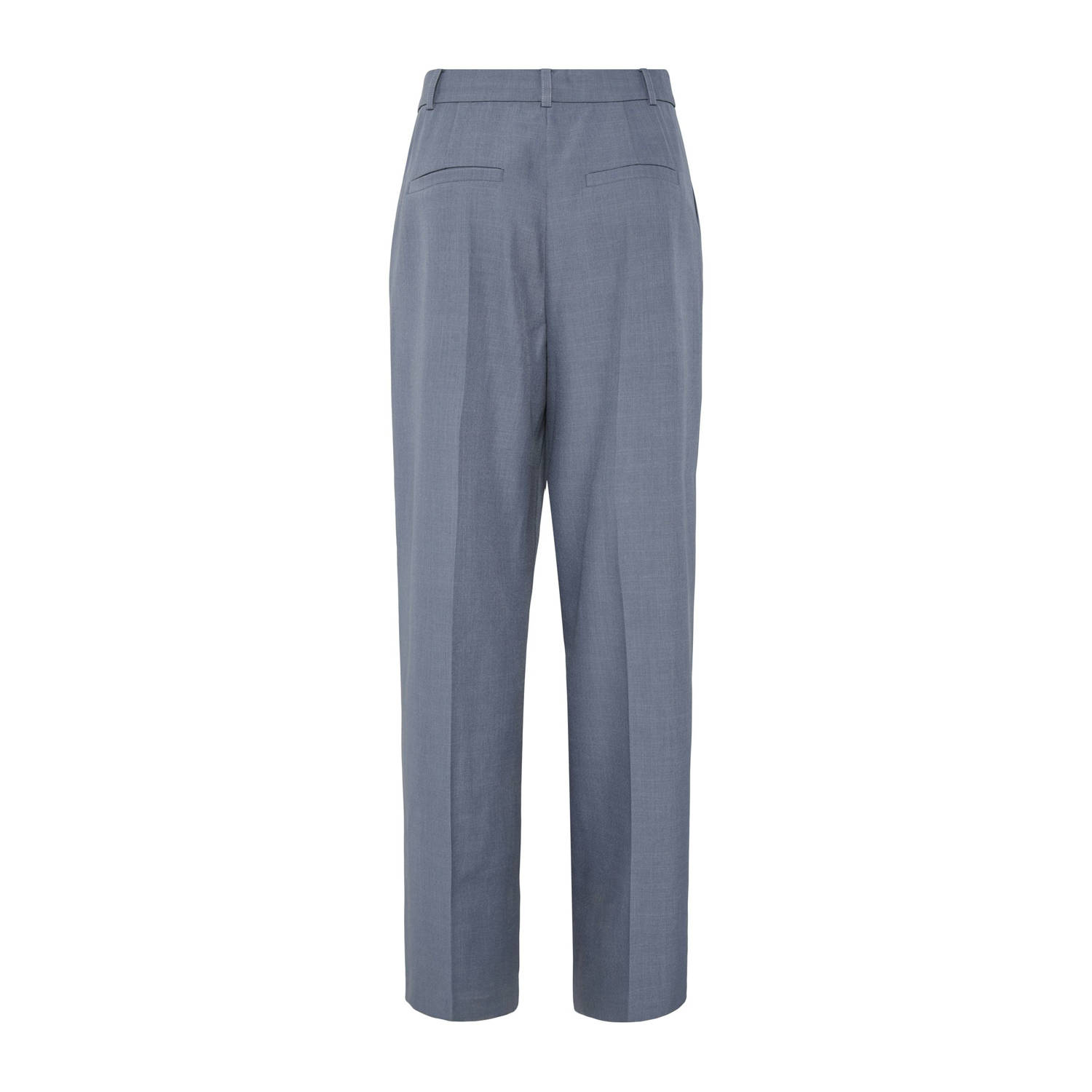 Y.A.S straight high waist broek blauw