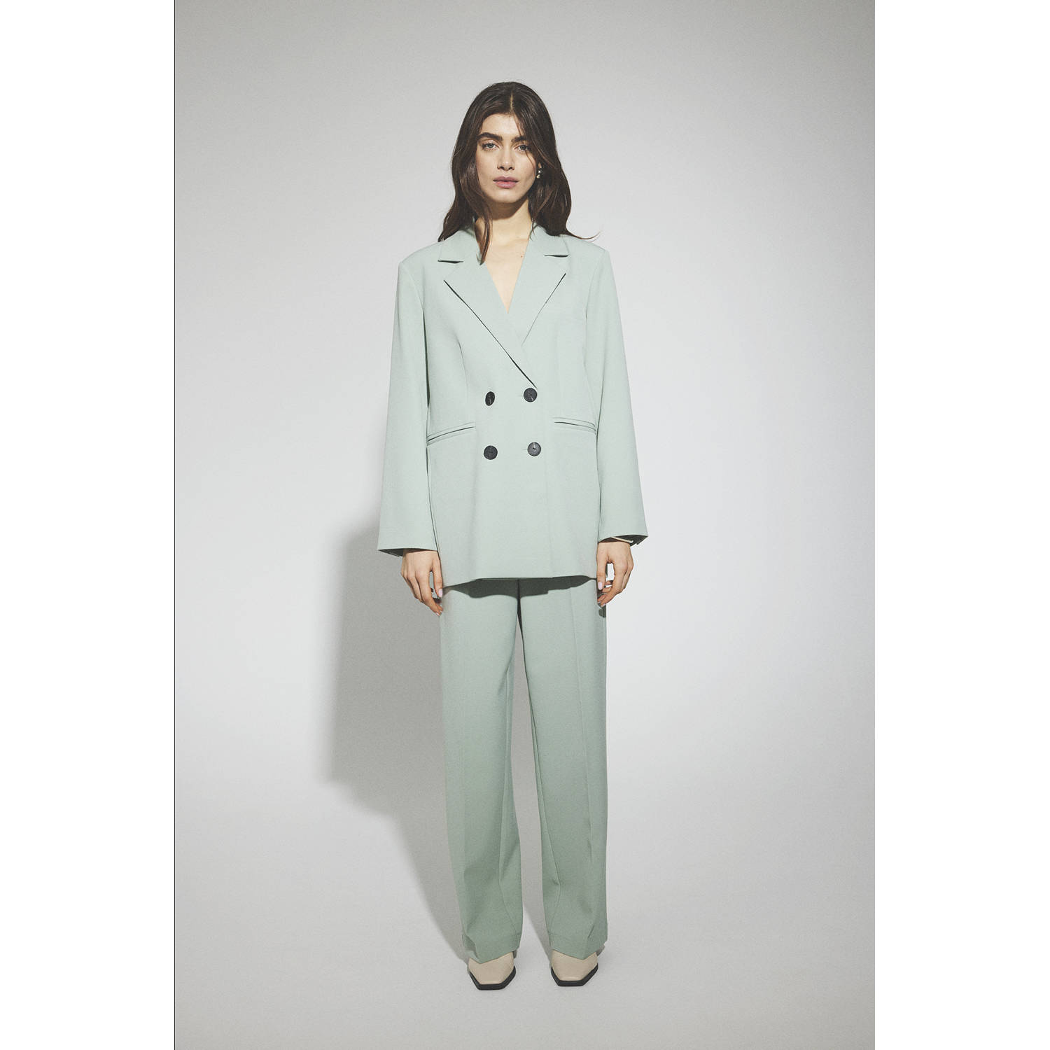 Y.A.S oversized blazer mintgroen