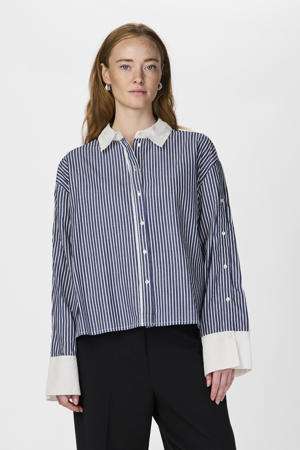 blouse blauw