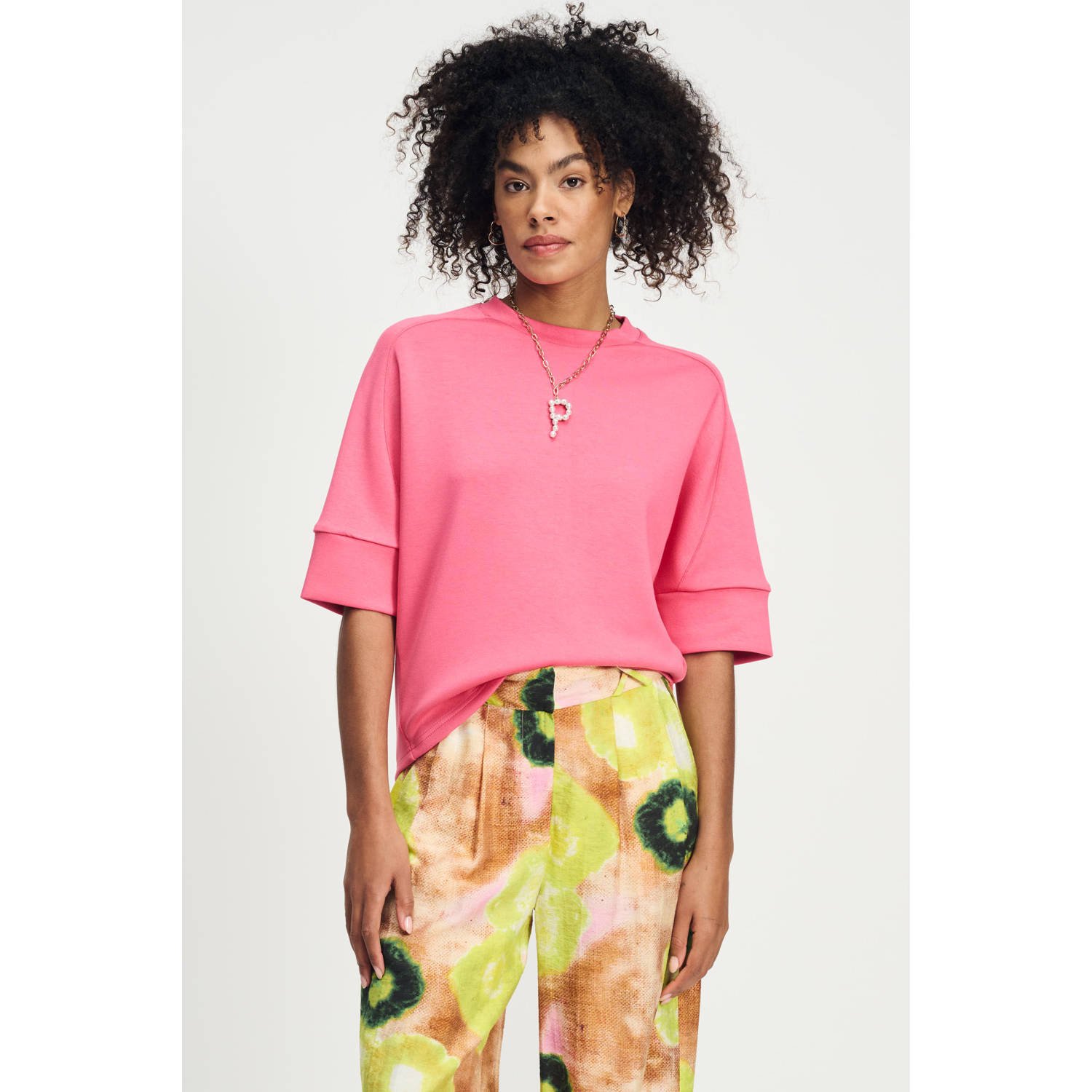 POM AMSTERDAM Dames Tops & T-shirts Nina Rasberry Roze