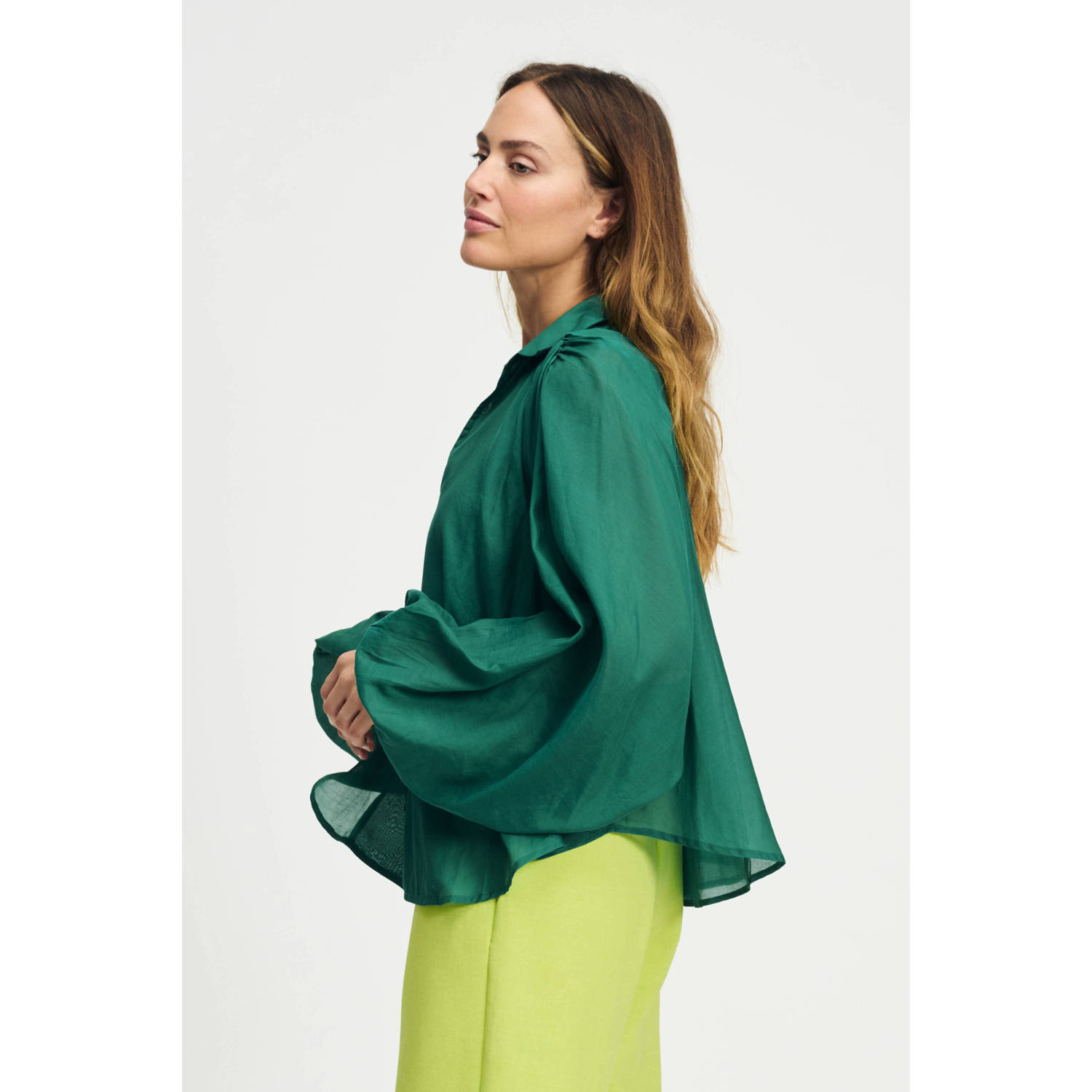 POM Amsterdam blouse groen