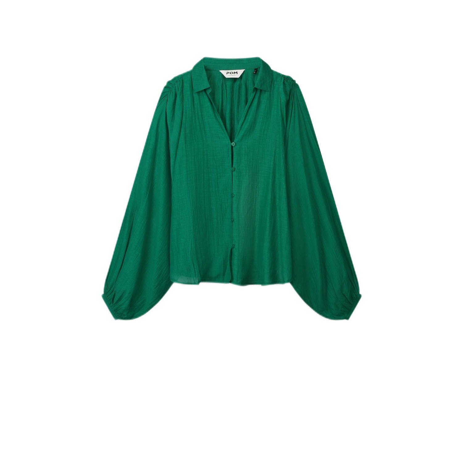 POM AMSTERDAM Dames Blouses Lena Meadow Groen