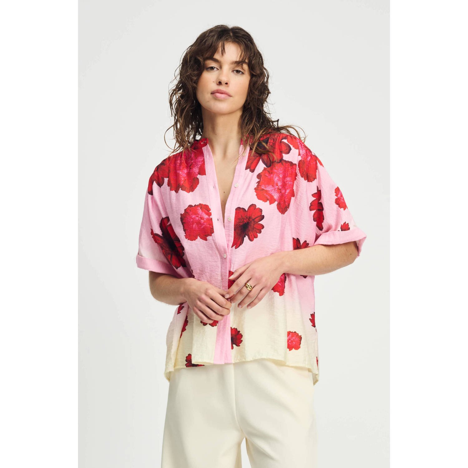 POM Amsterdam blouse roze