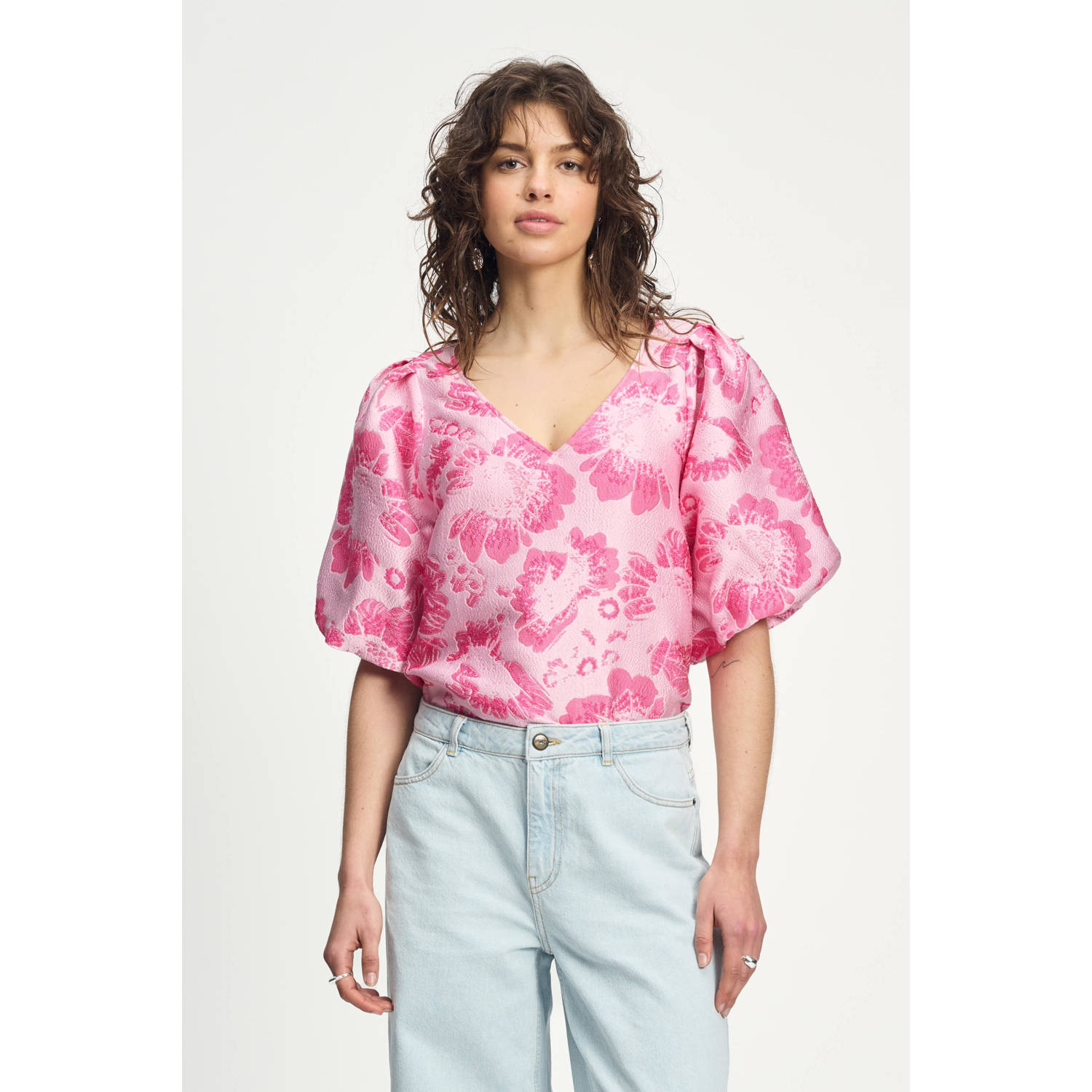 POM Amsterdam blousetop roze