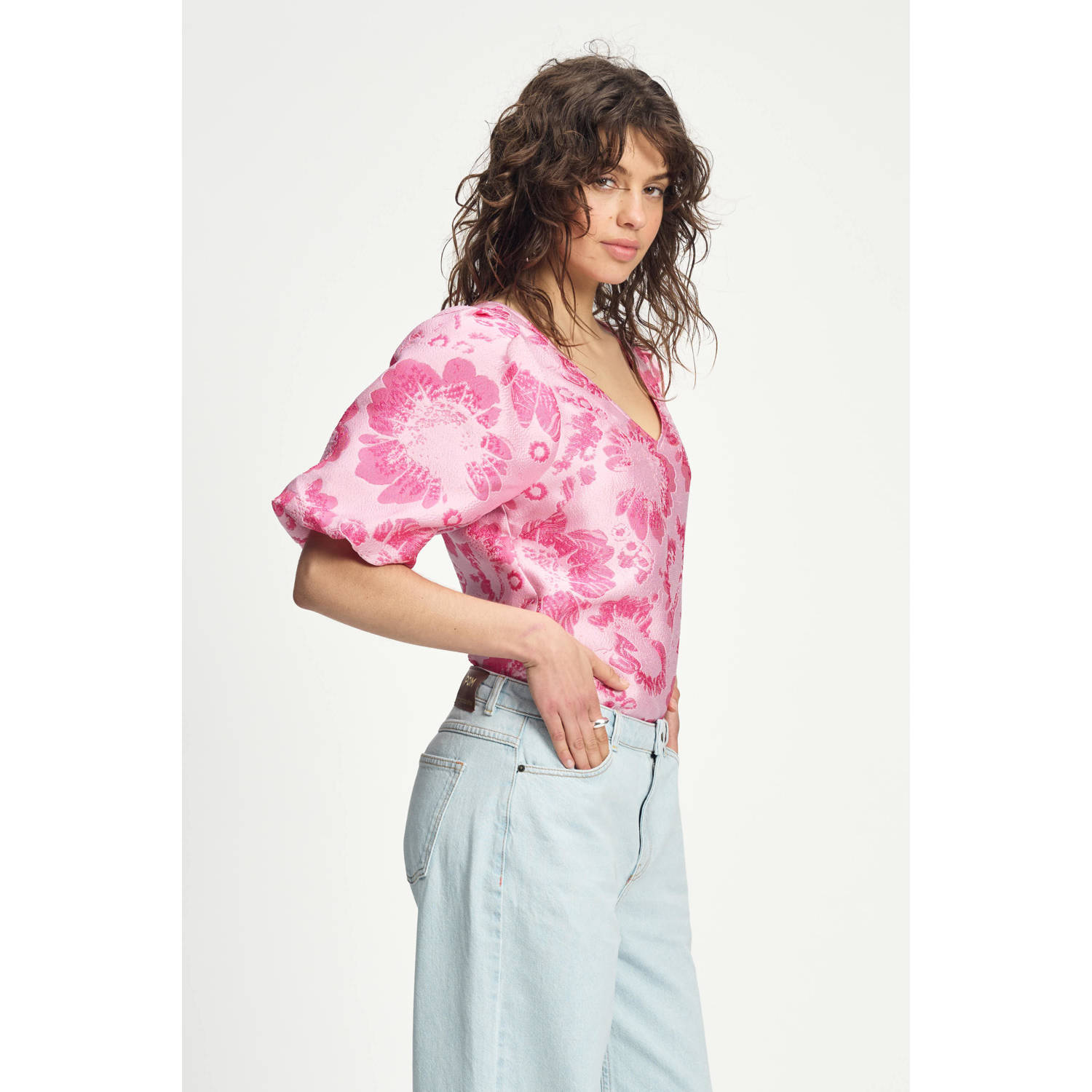POM Amsterdam blousetop roze