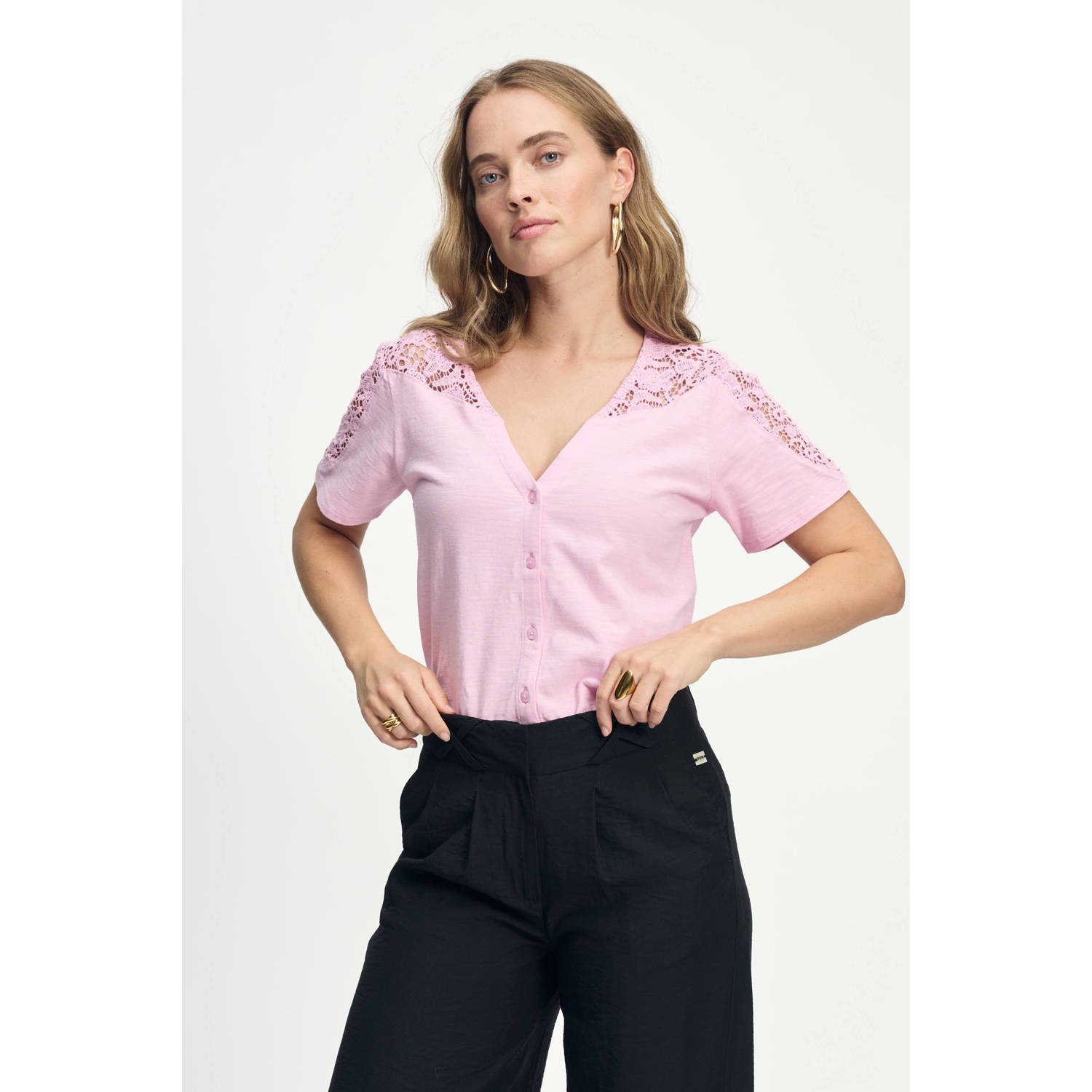 POM Amsterdam T-shirt roze