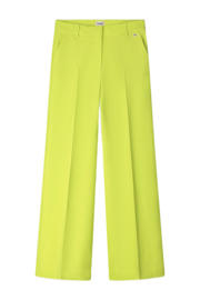 thumbnail: POM Amsterdam wide leg high waist pantalon limegroen