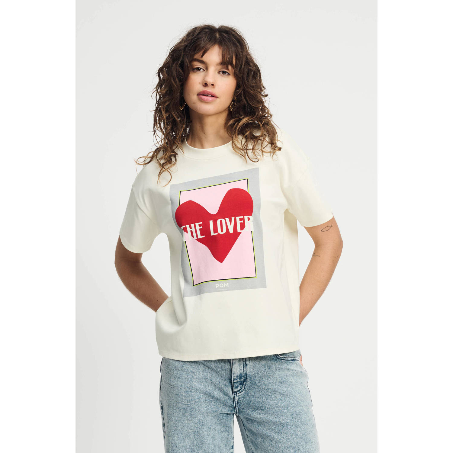 POM AMSTERDAM Dames Tops & T-shirts The Lover Wit
