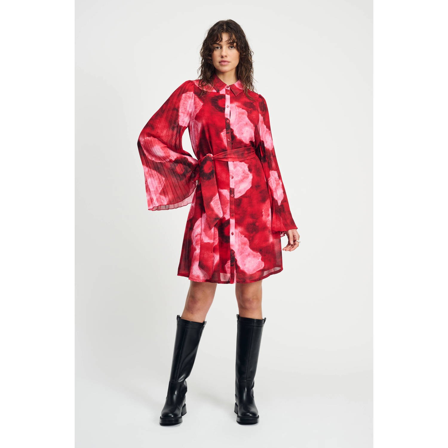 POM Amsterdam zomerjurk rood