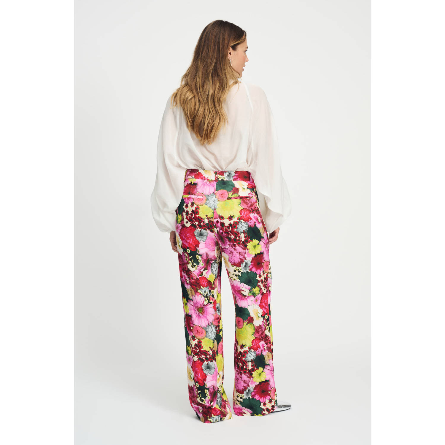 POM Amsterdam wide leg high waist pantalon multi