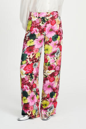 wide leg high waist pantalon multi