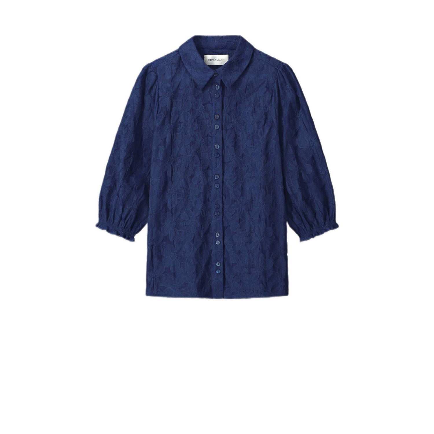 POM AMSTERDAM Dames Blouses Sapphire Blouse Blauw