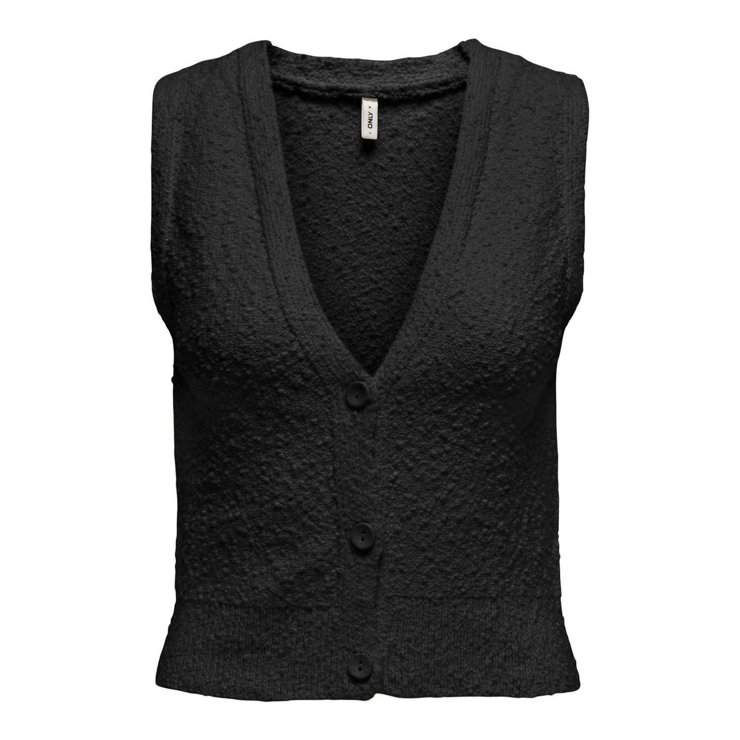 ONLY CARMAKOMA gilet zwart