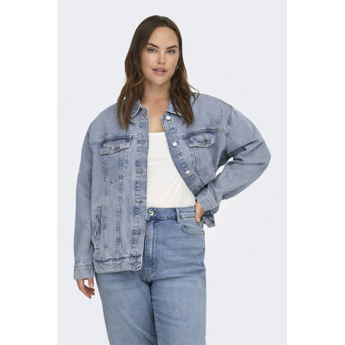 ONLY CARMAKOMA spijkerjas light blue denim afbeelding