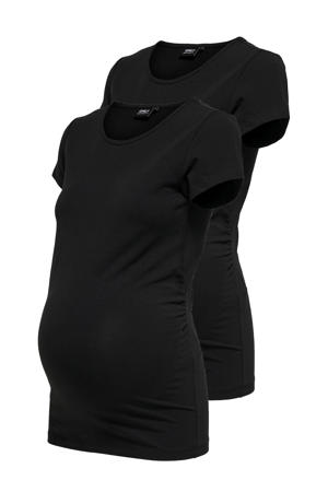T-shirt OLMLOVELY - zwart (set van 2)