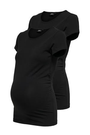 T-shirt OLMLOVELY - zwart (set van 2)