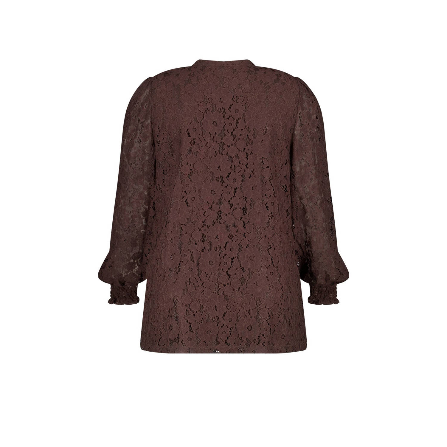 MS Mode blousetop donkerbruin
