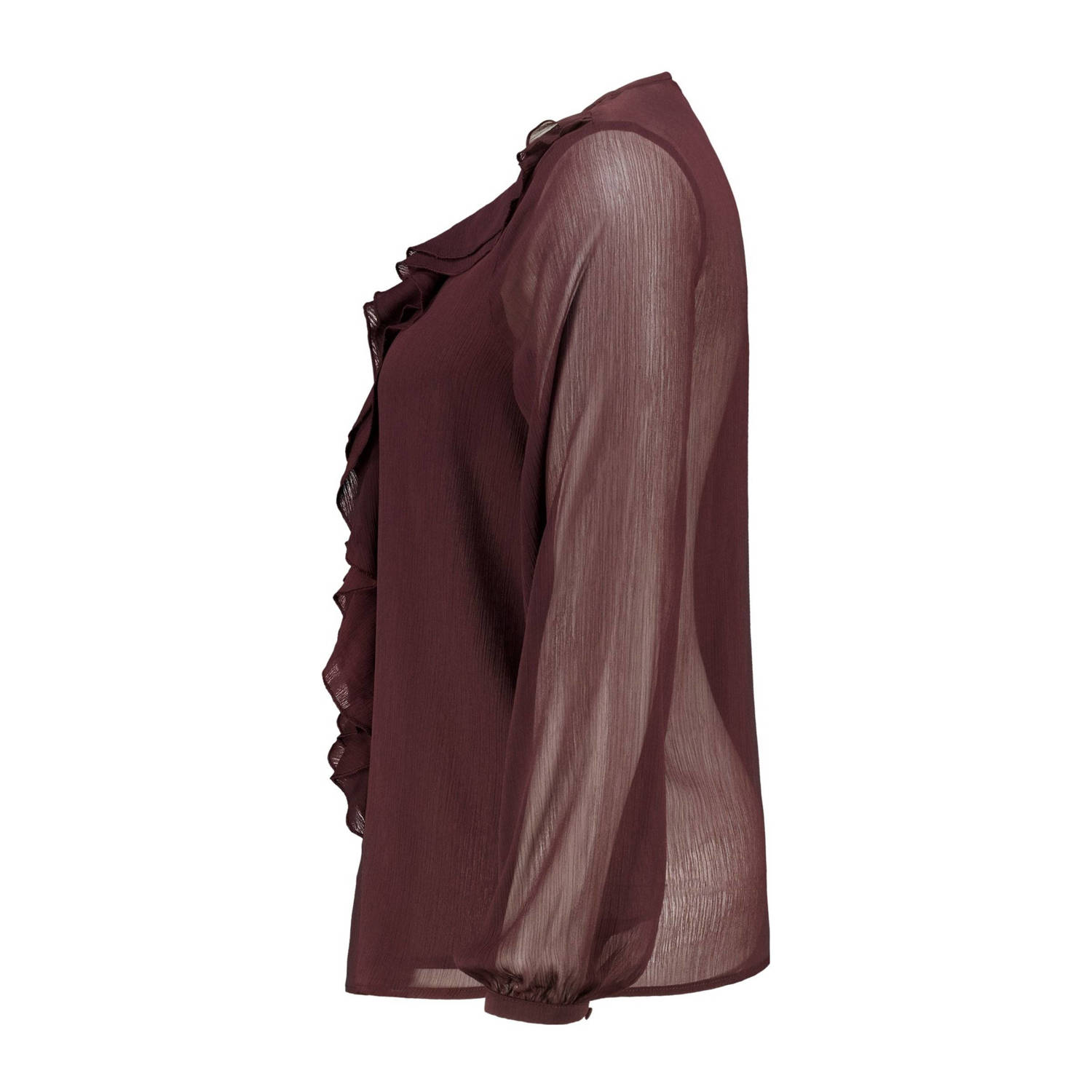 MS Mode blousetop donkerrood