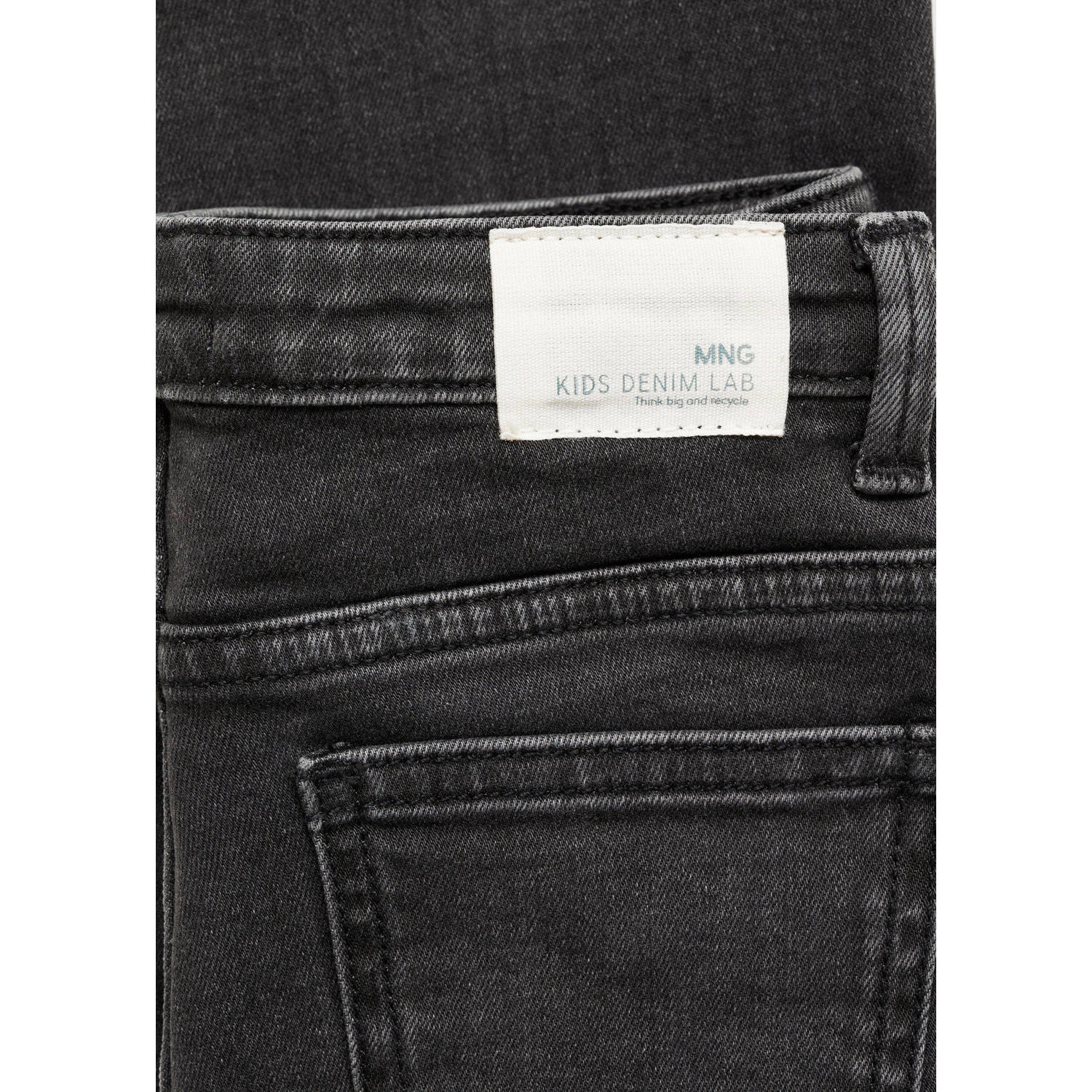Mango Kids flared regular waist jeans donkergrijs